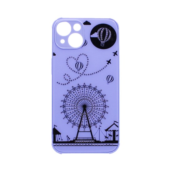 Capa Duro Designer para Apple iPhone 14 Roxo